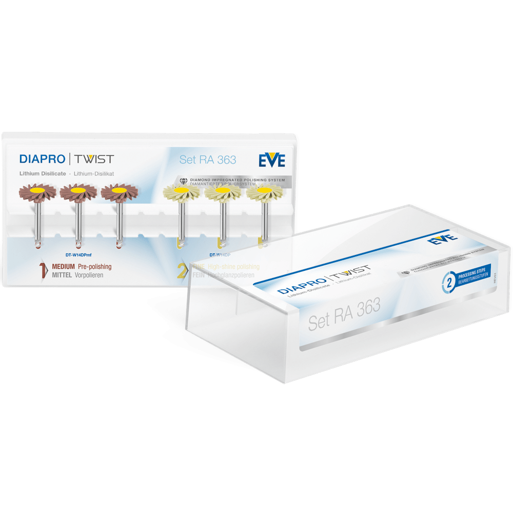 کیت 6 عددی پالیش فلدسپات، دی سیلیکات لیتیوم و سرامیک  کد 9092